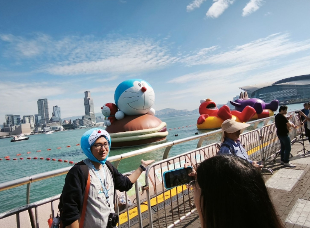 香港4月舉行“多啦A夢”元素櫻花節