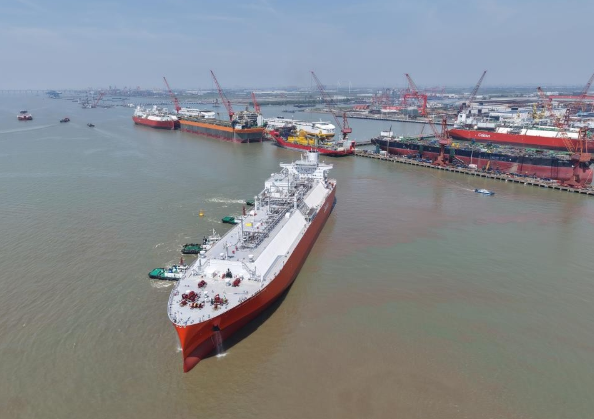 重大突破！中國自主設計建造的大LNG運輸船交付