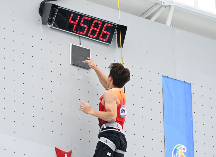 亞沙會｜趙一程打破男子速度攀巖世界紀錄