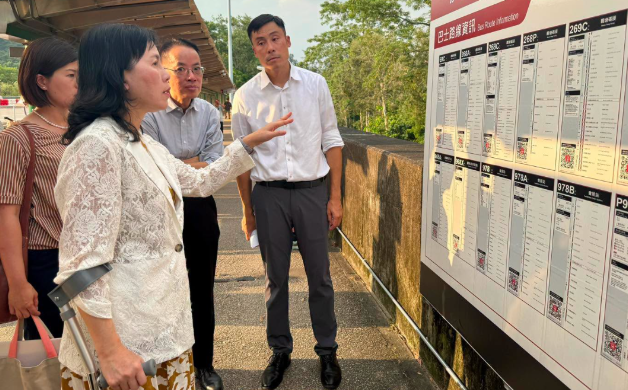 陳美寶視察大欖隧道轉車站 為新皇崗口岸開通做準備