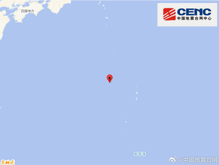 日本小笠原群島海域發生7.0級地震